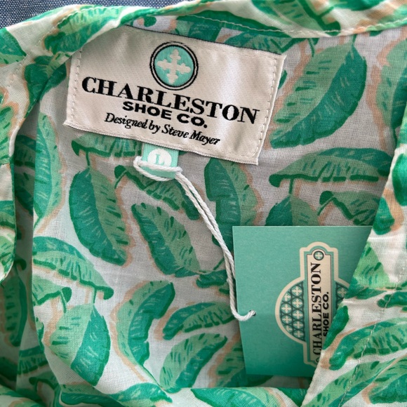 NWT Charleston Shoe Tropical Palm Print Tunic - Picture 8 of 9